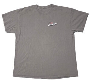 Las Vegas Graphic T-Shirt Grey Size Large L Short Sleeve Men's Casual Comfort